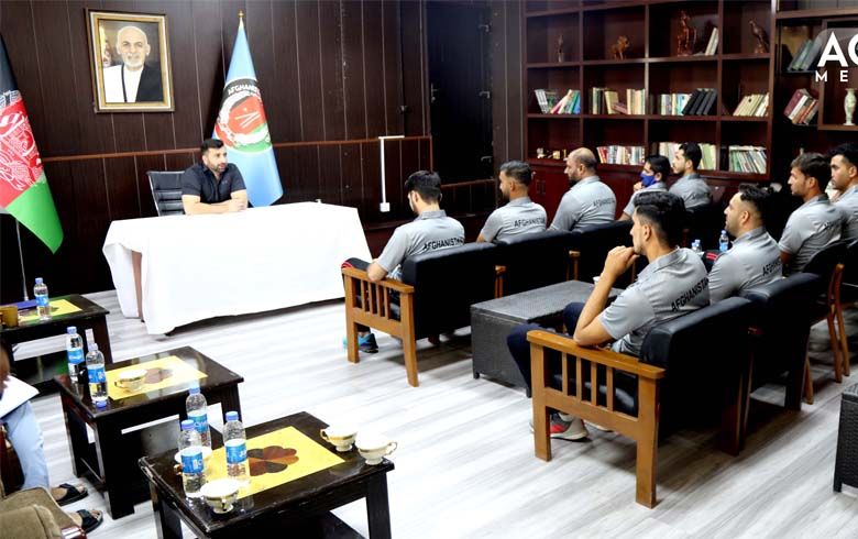 Play with a patriotic spirit and a positive mindset: ACB Chairman to National Players Play with a patriotic spirit and a positive mindset: ACB Chairman to National Players